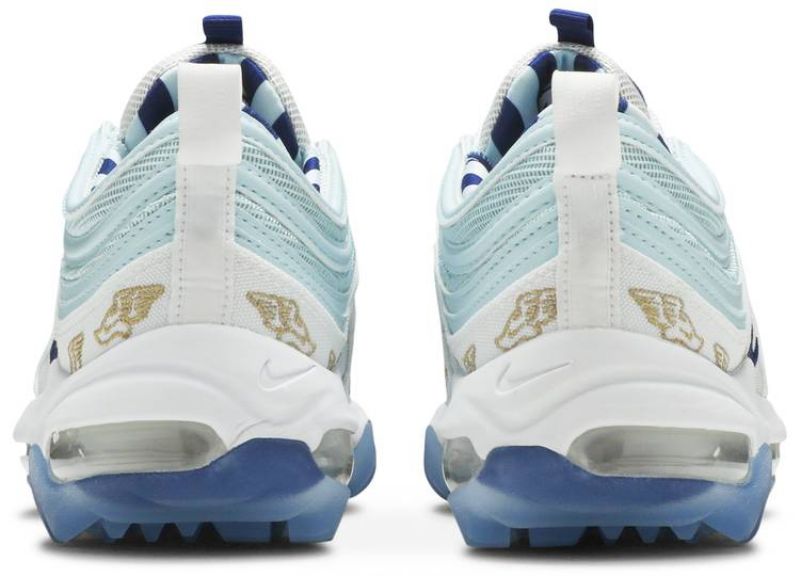 Nike Air Max 97 Golf Wing It Férfi / Női Futó Fehér / Jégkék / Druice / Arany
