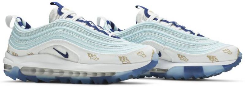 Nike Air Max 97 Golf Wing It Férfi / Női Futó Fehér / Jégkék / Druice / Arany