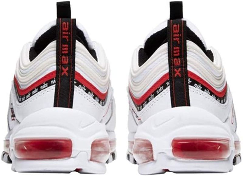 Nike Air Max 97 Gs Script Swoosh Férfi / Női Futó Fehér / Habanero Piros / Fekete