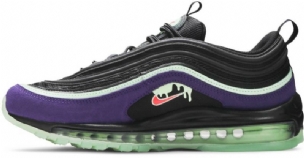 Nike Air Max 97 Halloween Slime Férfi / Női Futó Fekete / Court Lila-flash Crimson