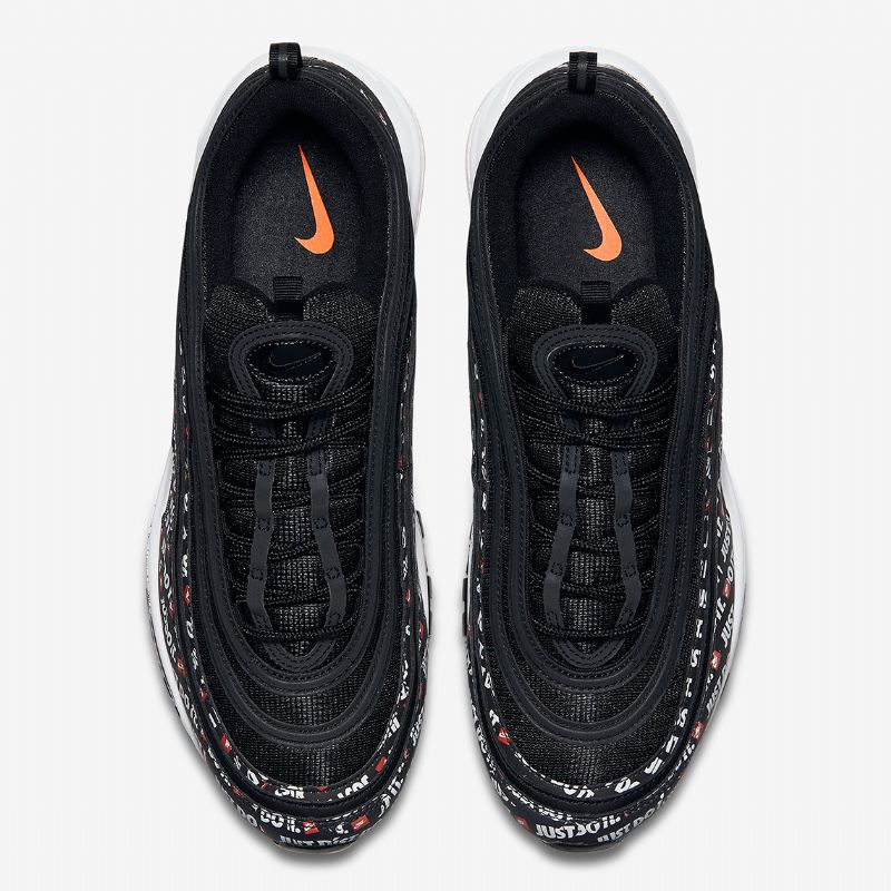 Nike Air Max 97 Just Do It Férfi / Női Futó Fekete / Teljesen Narancssárga-fehér