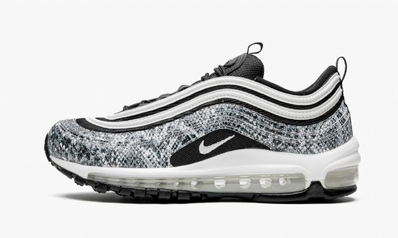 Nike Air Max 97 Kakaó Kígyó Férfi Futó Fekete Fehér