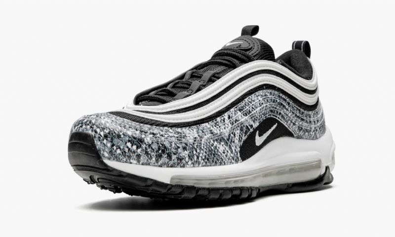 Nike Air Max 97 Kakaó Kígyó Férfi Futó Fekete Fehér