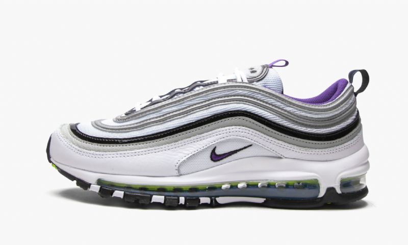 Nike Air Max 97 Kaomoji Férfi / Női Futó Fehér / Udvari Lila-fekete