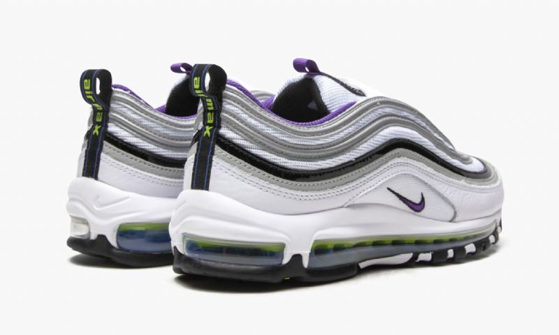 Nike Air Max 97 Kaomoji Férfi / Női Futó Fehér / Udvari Lila-fekete