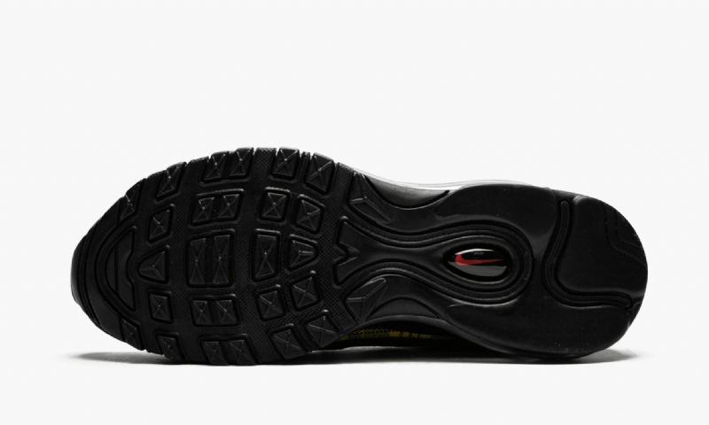 Nike Air Max 97 Lásd Férfi / Női Futó Fekete / Fekete-egyetem Vörös