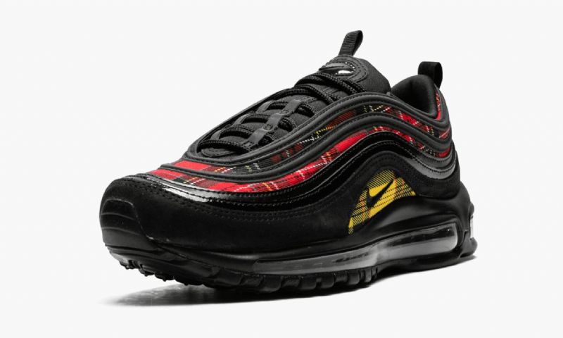 Nike Air Max 97 Lásd Férfi / Női Futó Fekete / Fekete-egyetem Vörös