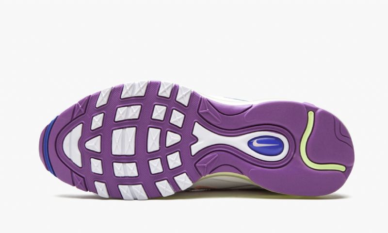 Nike Air Max 97 Lásd Futó Nők Fehér / Lila Köd / Hiperkék / Mosott Korall