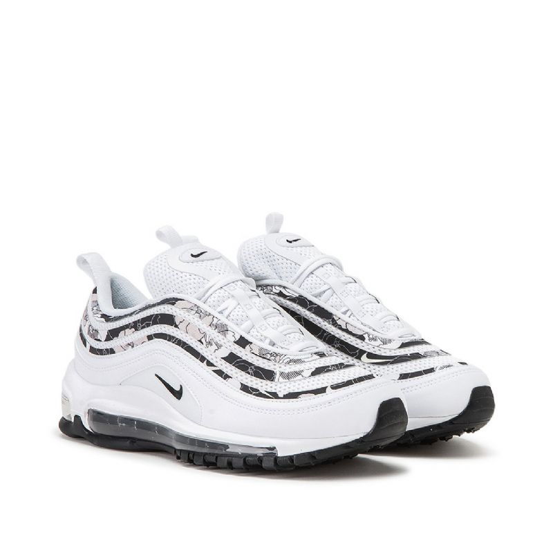 Nike Air Max 97 Lásd Virágos Férfi/női Futó Fehér Fekete
