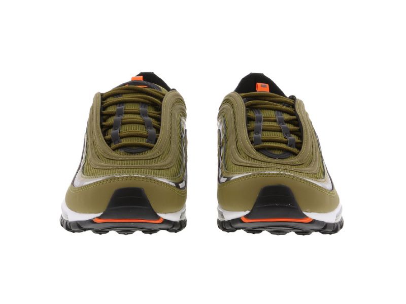 Nike Air Max 97 Militia Zöld Férfi / Női Futó / Fekete / Narancs Blaze / Fehér