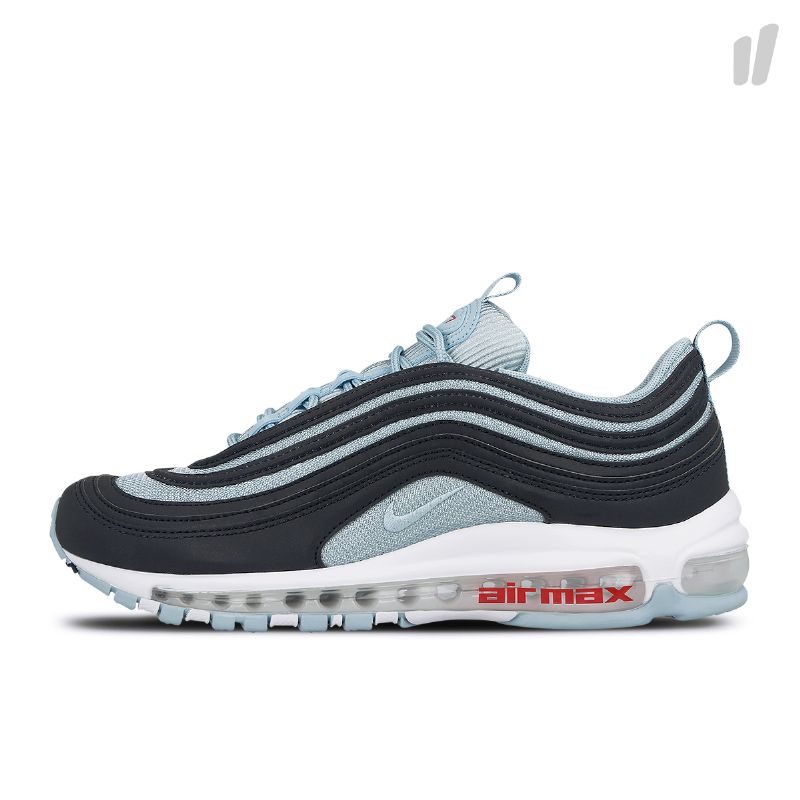 Nike Air Max 97 Ocean Bliss Férfi Futó Sötét Obszidián / Bliss-egyetem Vörös