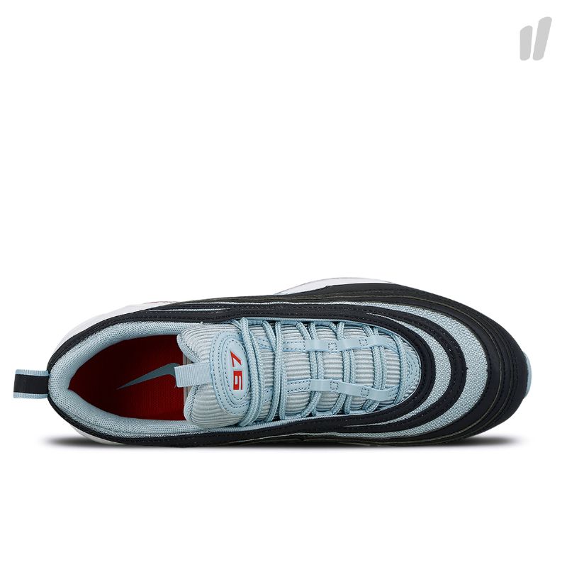 Nike Air Max 97 Ocean Bliss Férfi Futó Sötét Obszidián / Bliss-egyetem Vörös