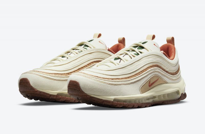 Nike Air Max 97 Parafa Férfi / Női Futó Kókusztej / Lite Sienna-sesame
