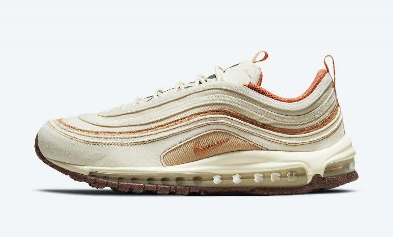 Nike Air Max 97 Parafa Férfi / Női Futó Kókusztej / Lite Sienna-sesame