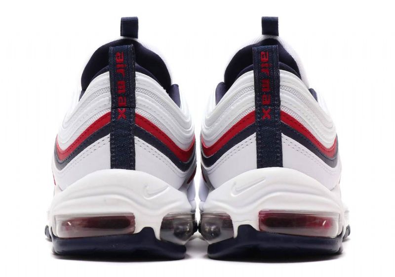 Nike Air Max 97 Piros Crush Férfi Running Fehér / Crush-feketeened Kék