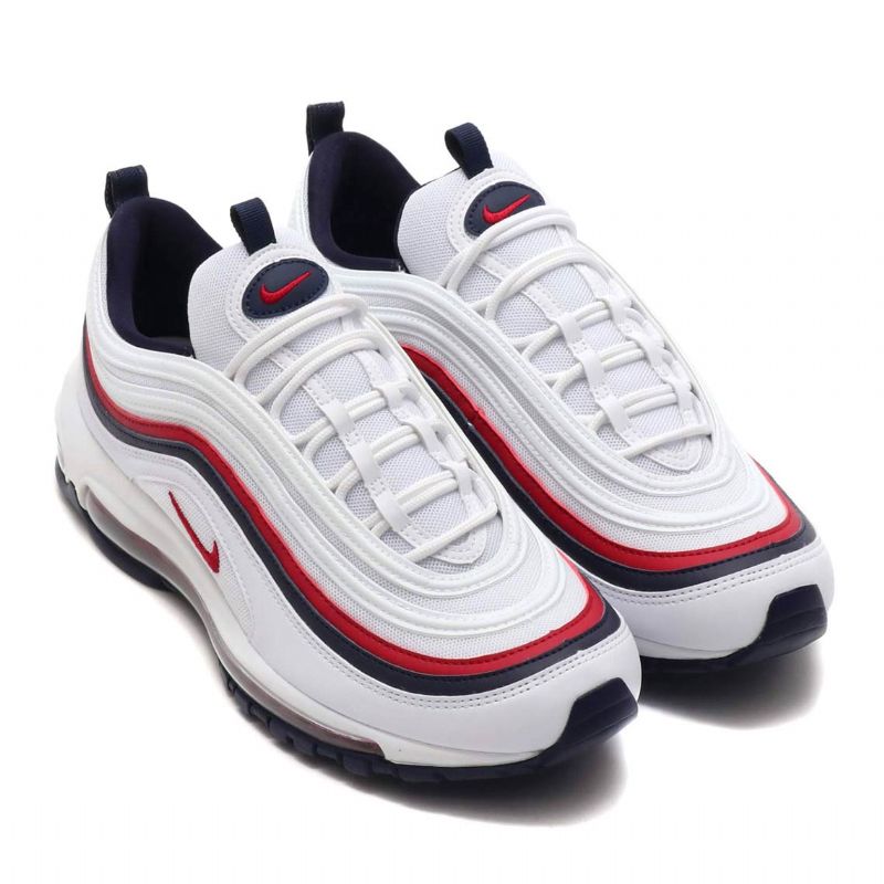 Nike Air Max 97 Piros Crush Férfi Running Fehér / Crush-feketeened Kék