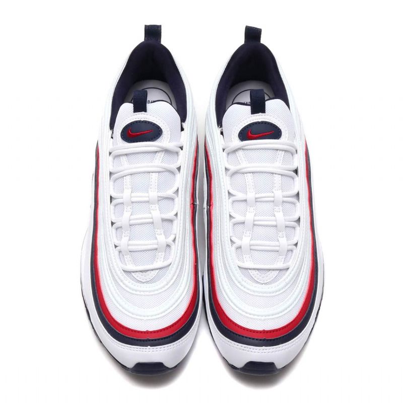 Nike Air Max 97 Piros Crush Férfi Running Fehér / Crush-feketeened Kék