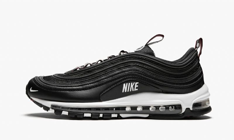 Nike Air Max 97 Premium Férfi Futó Fekete / Fehér-varsity Piros
