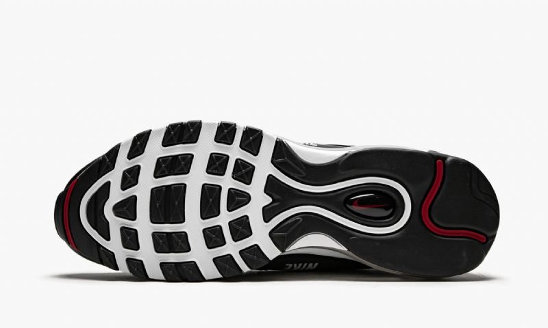 Nike Air Max 97 Premium Férfi Futó Fekete / Fehér-varsity Piros
