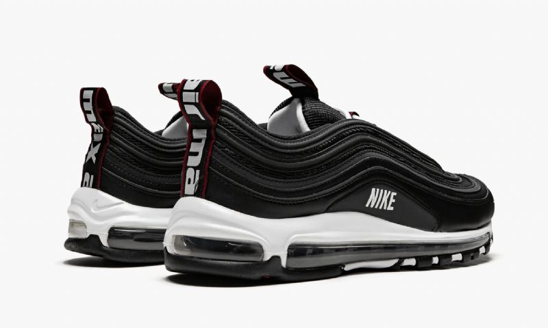 Nike Air Max 97 Premium Férfi Futó Fekete / Fehér-varsity Piros