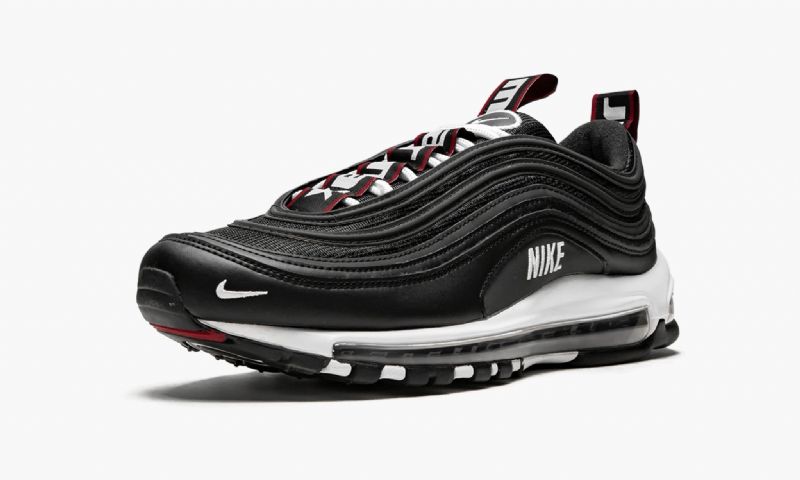 Nike Air Max 97 Premium Férfi Futó Fekete / Fehér-varsity Piros