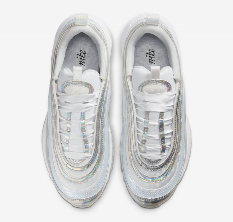 Nike Air Max 97 Premium Férfi / Női Futó Spangle / Fehér / Irizáló