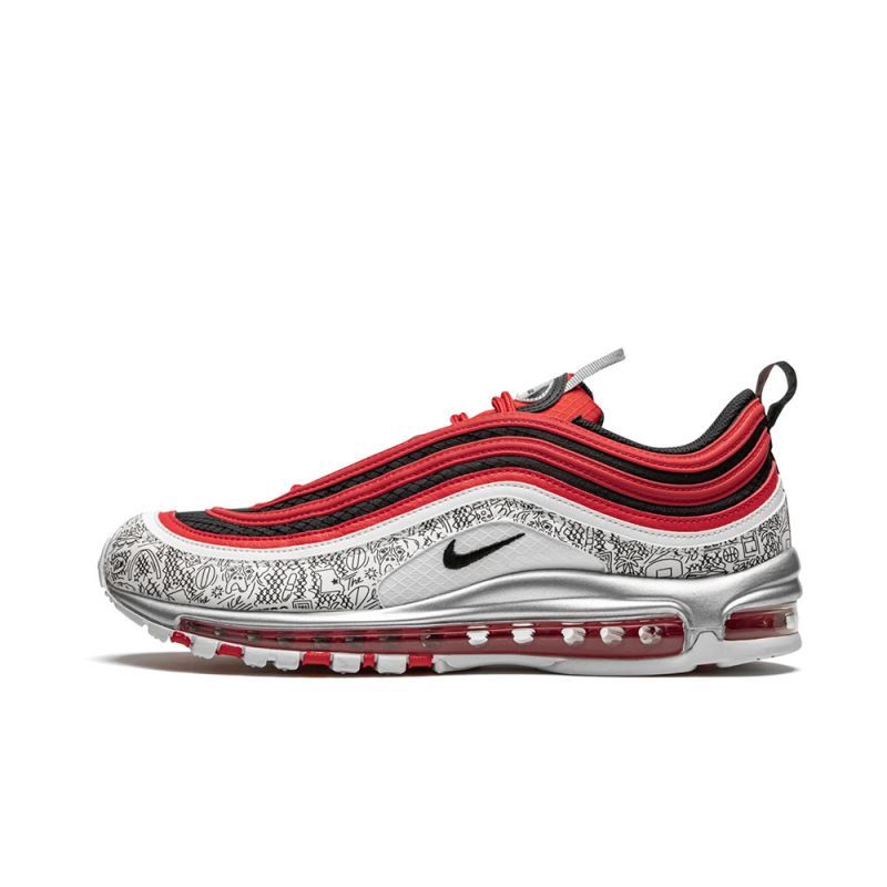 Nike Air Max 97 Premium Jayson Tatum Férfi / Női Futó Egyetem Piros / Fekete-fehér