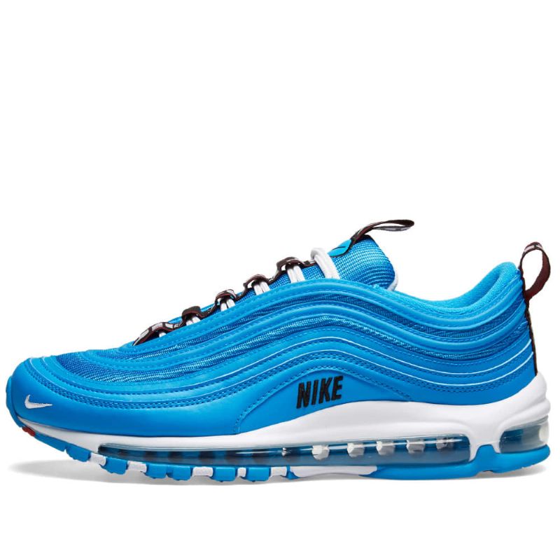 Nike Air Max 97 Premium Kék Hero Férfi/női Futó Kék Fehér Fekete Piros