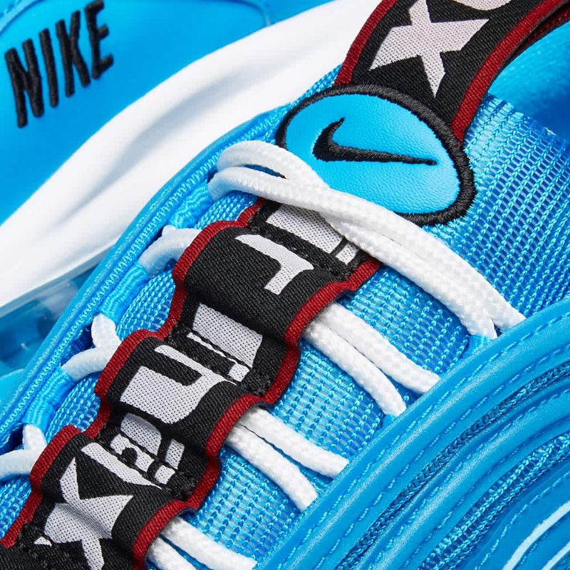 Nike Air Max 97 Premium Kék Hero Férfi/női Futó Kék Fehér Fekete Piros