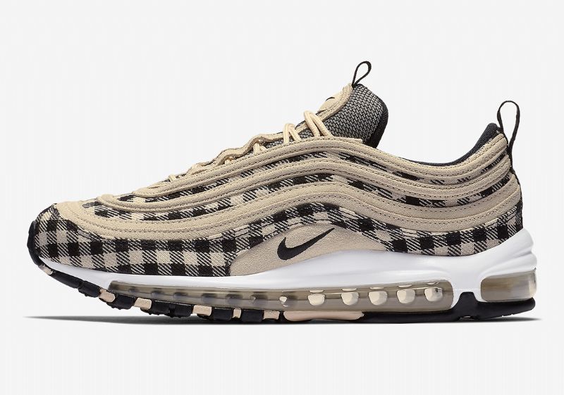 Nike Air Max 97 Premium Marathon Férfi / Női Running Light Krém / Fekete-sail
