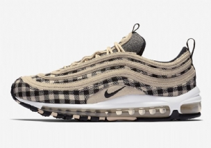 Nike Air Max 97 Premium Marathon Férfi / Női Running Light Krém / Fekete-sail