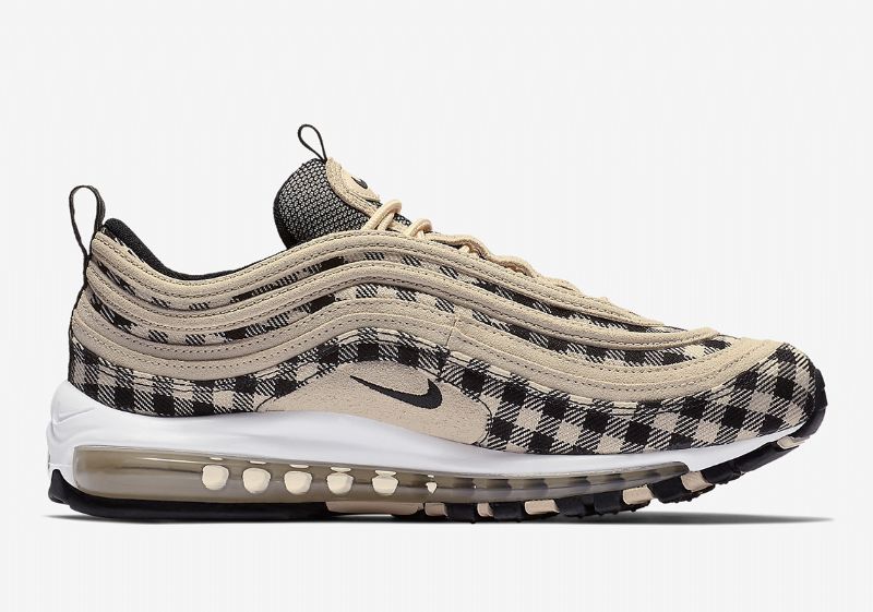 Nike Air Max 97 Premium Marathon Férfi / Női Running Light Krém / Fekete-sail