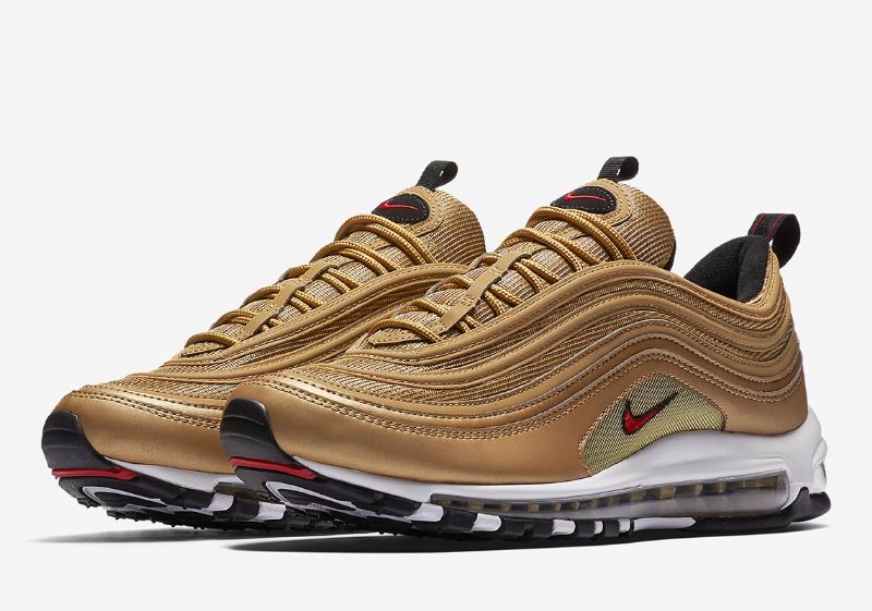 Nike Air Max 97 Qs Marathon Férfi/női Futó Metallic Gold