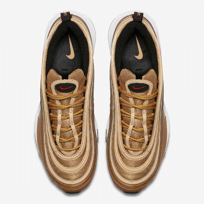 Nike Air Max 97 Qs Marathon Férfi/női Futó Metallic Gold