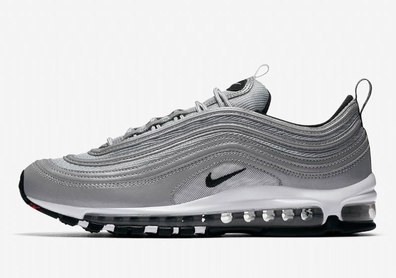Nike Air Max 97 Reflect Ezüst Férfi / Női Futó / Tiszta Platina-wolf Szürke-fekete