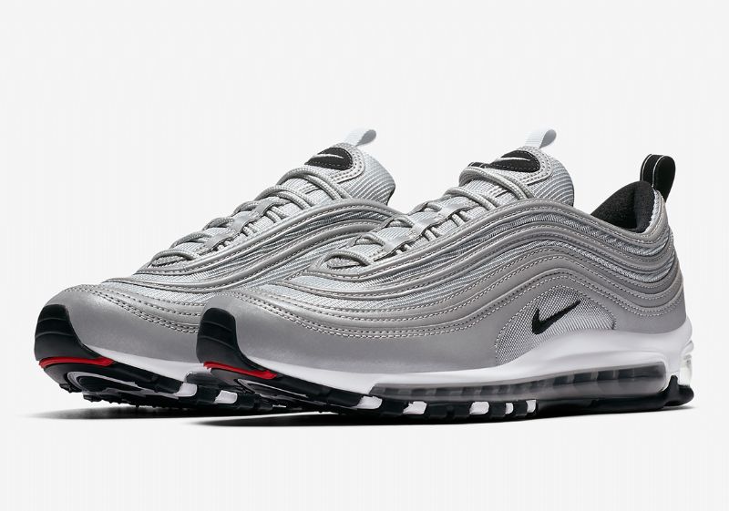 Nike Air Max 97 Reflect Ezüst Férfi / Női Futó / Tiszta Platina-wolf Szürke-fekete