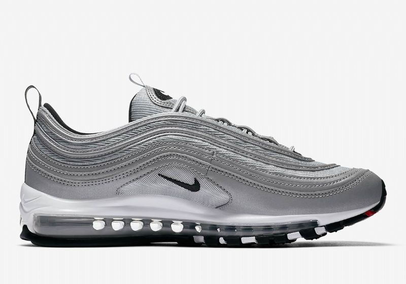 Nike Air Max 97 Reflect Ezüst Férfi / Női Futó / Tiszta Platina-wolf Szürke-fekete