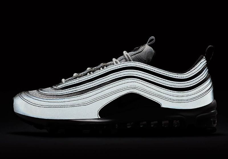 Nike Air Max 97 Reflect Ezüst Férfi / Női Futó / Tiszta Platina-wolf Szürke-fekete