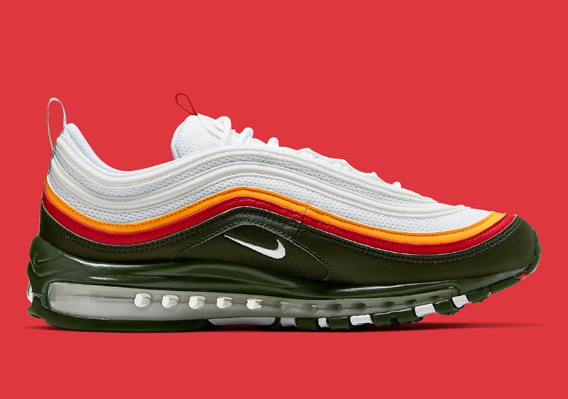 Nike Air Max 97 See Férfi Futó Fehér / Dinamikus Sárga-örökzöld