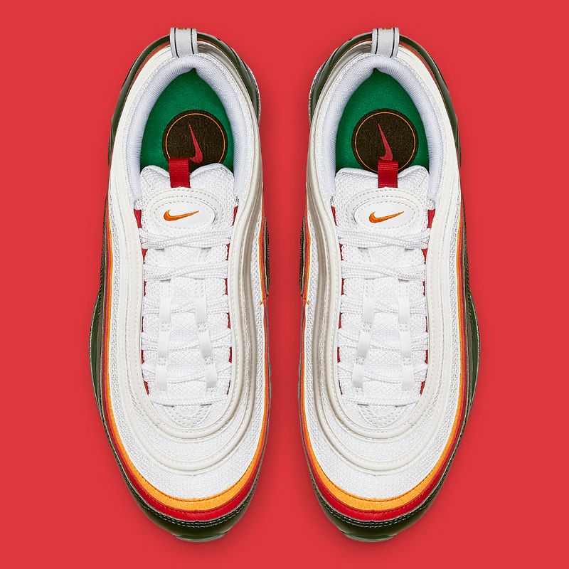 Nike Air Max 97 See Férfi Futó Fehér / Dinamikus Sárga-örökzöld