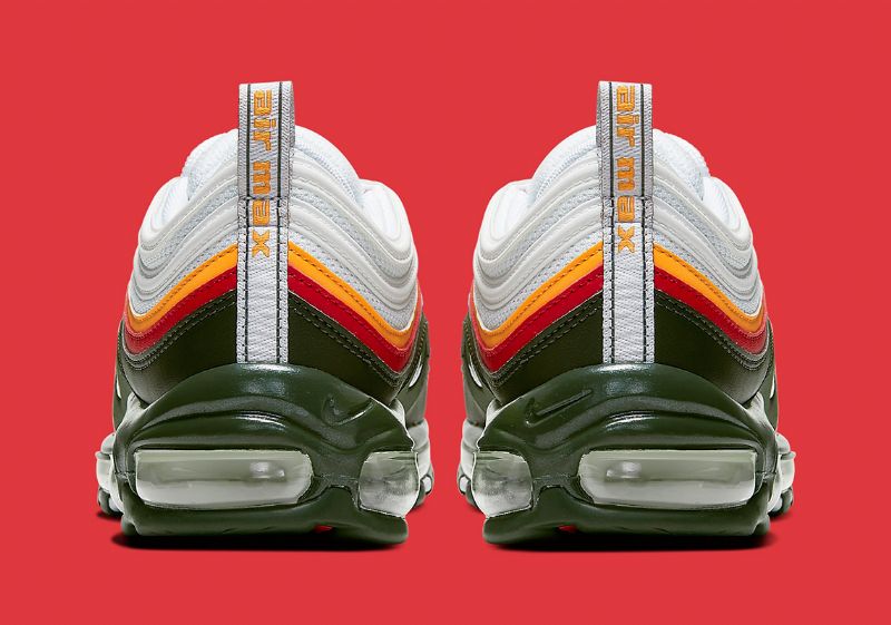 Nike Air Max 97 See Férfi Futó Fehér / Dinamikus Sárga-örökzöld