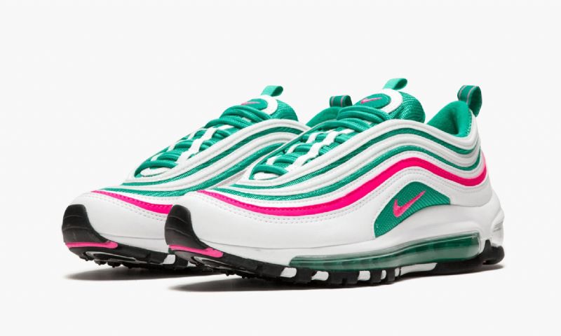 Nike Air Max 97 South Beach Férfi / Női Futó Fehér / Rózsaszín Blast-kinetic Zöld