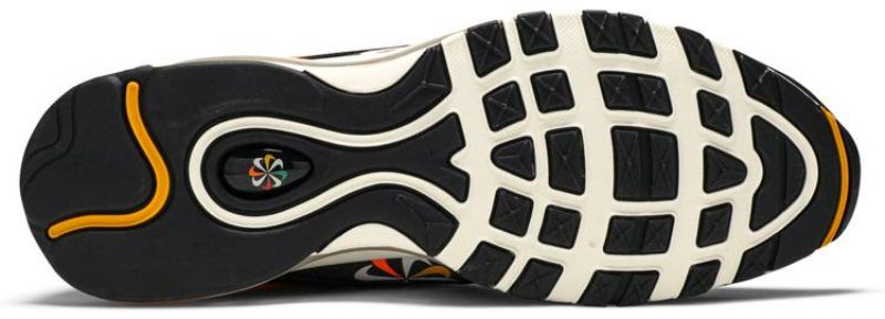 Nike Air Max 97 Sunburst Férfi / Női Futó Fekete / University Gold-lucid Zöld