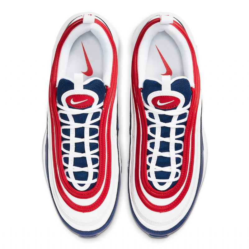 Nike Air Max 97 Usa Férfi / Női Futó Piros / Fehér-kék