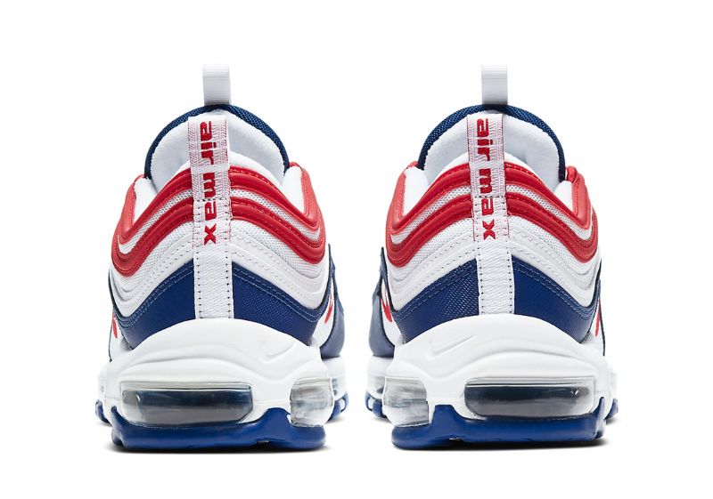 Nike Air Max 97 Usa Férfi / Női Futó Piros / Fehér-kék