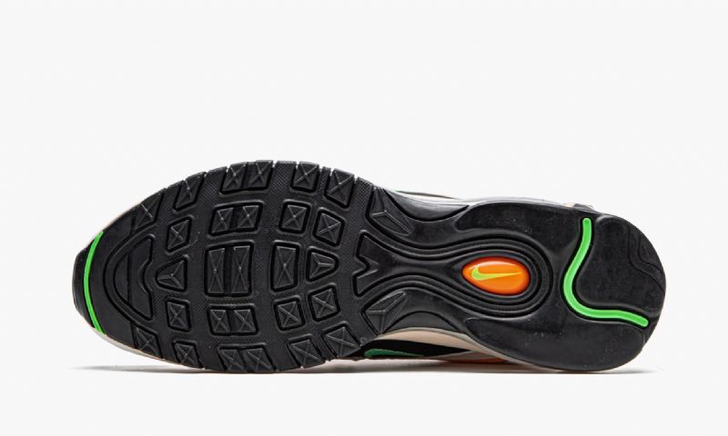Nike Air Max 97 Zöld Abyss Férfi / Női Futó Fehér / Narancs / Sárga / / Kék / Fekete