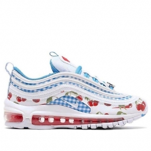 Nike Air Max 97se Cherry Picnic Gs Férfi / Női Futó Fehér / Pálya Piros / Egyetemi Kék /
