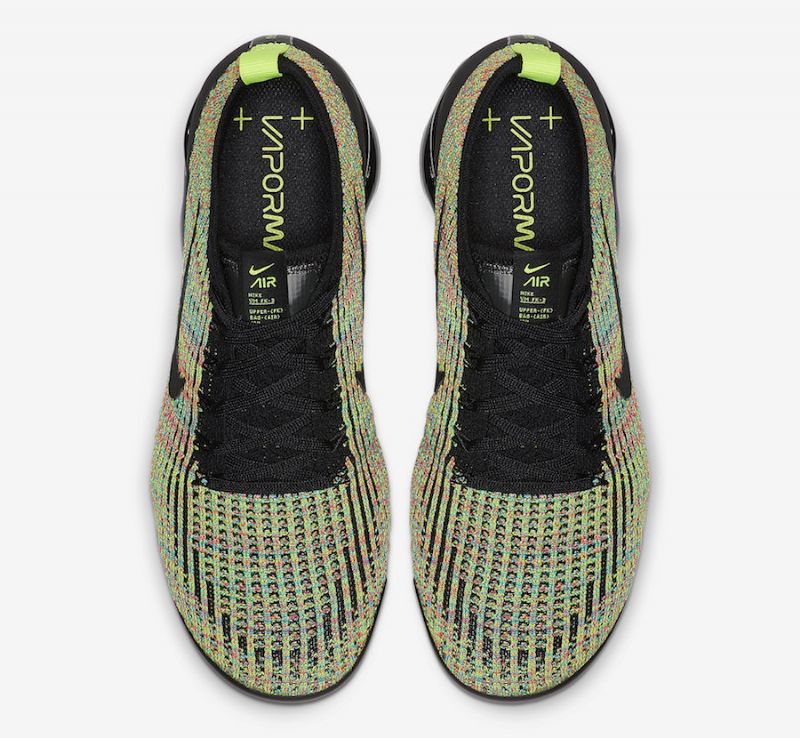 Nike Air Vapormax 3.0 Férfi / Női Futó Fekete / Fekete-volt-kék Lagúna-racer Rózsaszín-electro Zöld