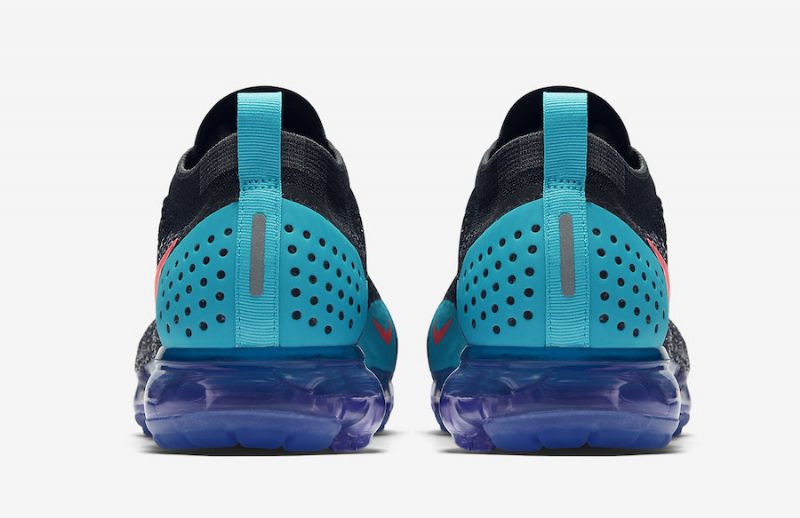 Nike Air Vapormax Flyknit 2 Férfi Futó Fekete / Meleg Ütés-fehér-poros Kaktusz