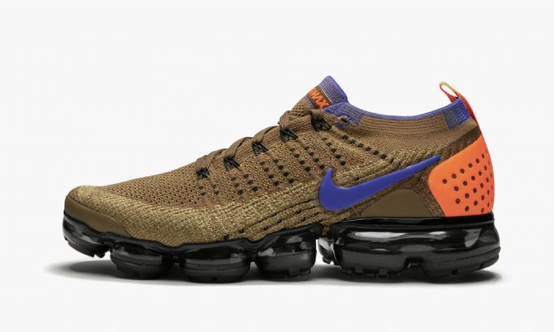Nike Air Vapormax Flyknit 2 Férfi Running Golden Bézs / Racer Kék